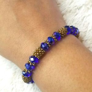 Gold and Purple Bracelet